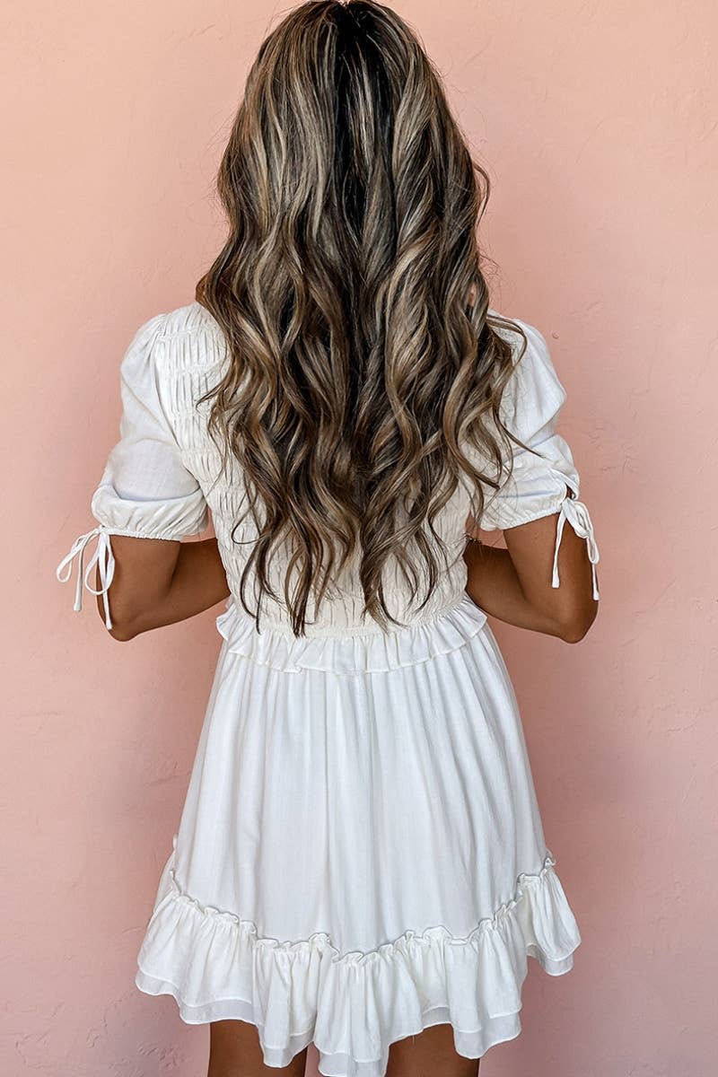 CWDSD5381_SHORT SLEEVED CREW-NECK DRESS FOR SUMMER