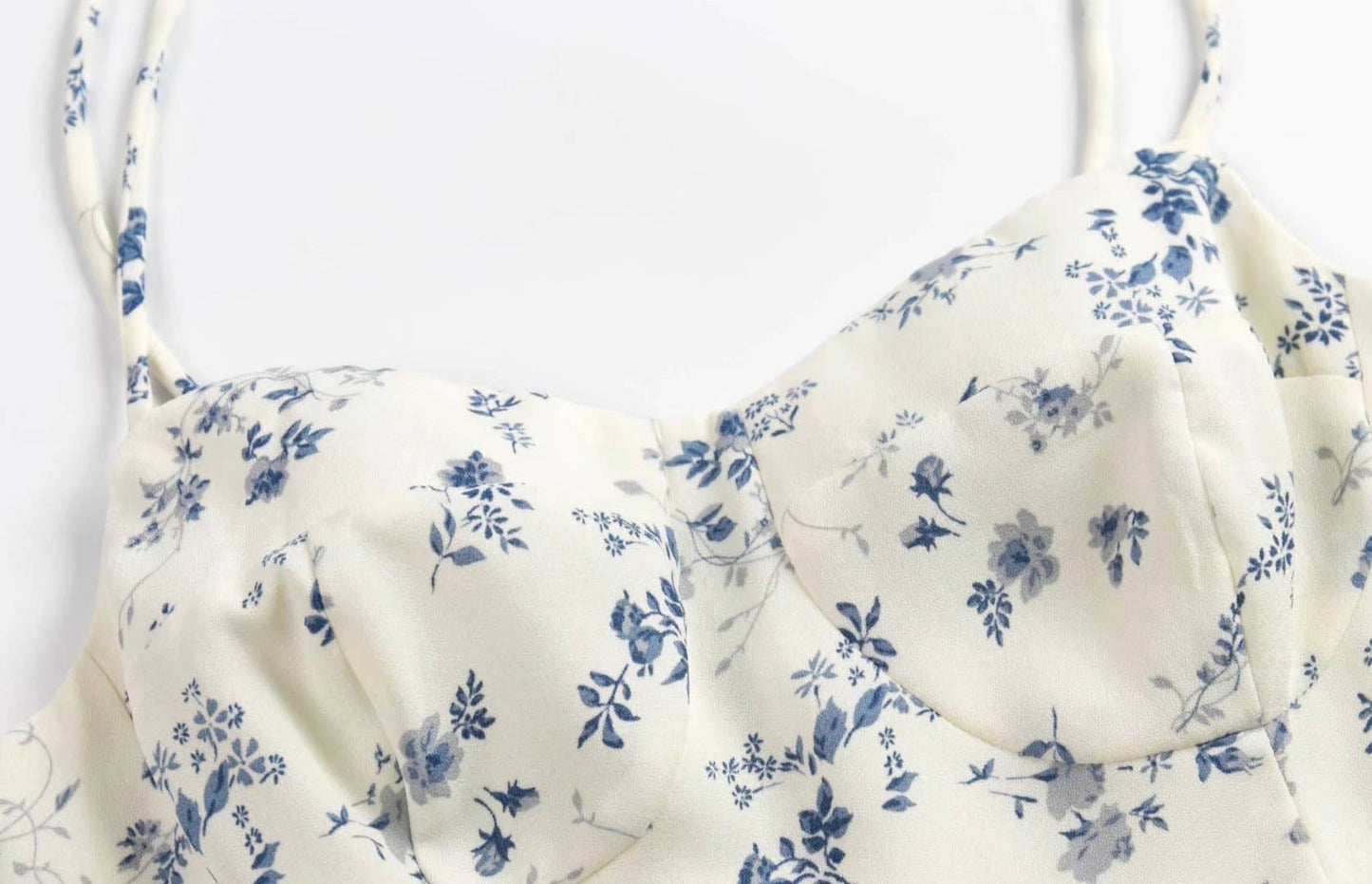 V-neck, cinched waist, halter strap  short dress