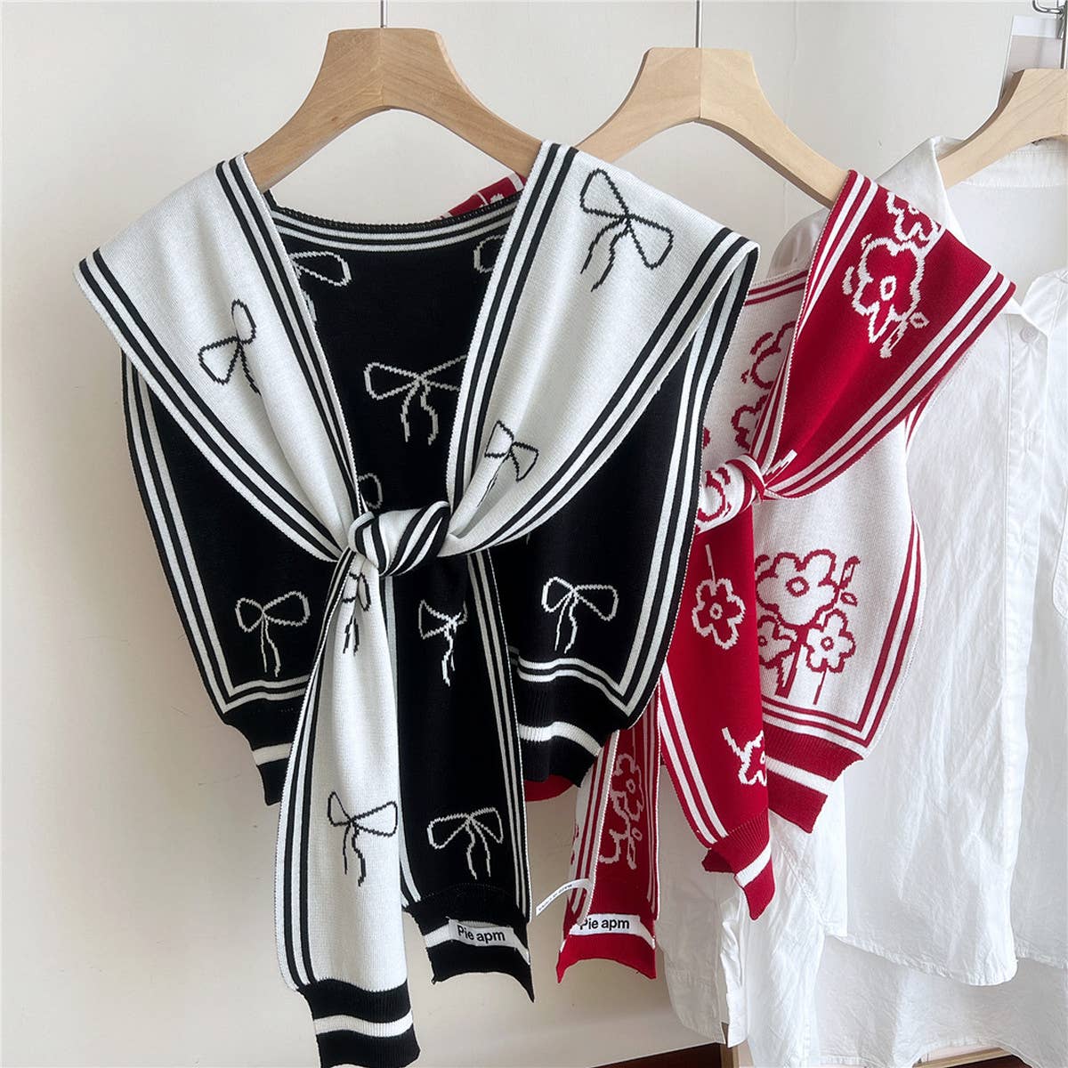 Floral Knit Shawl ? Light Cardigan Scarf for Women