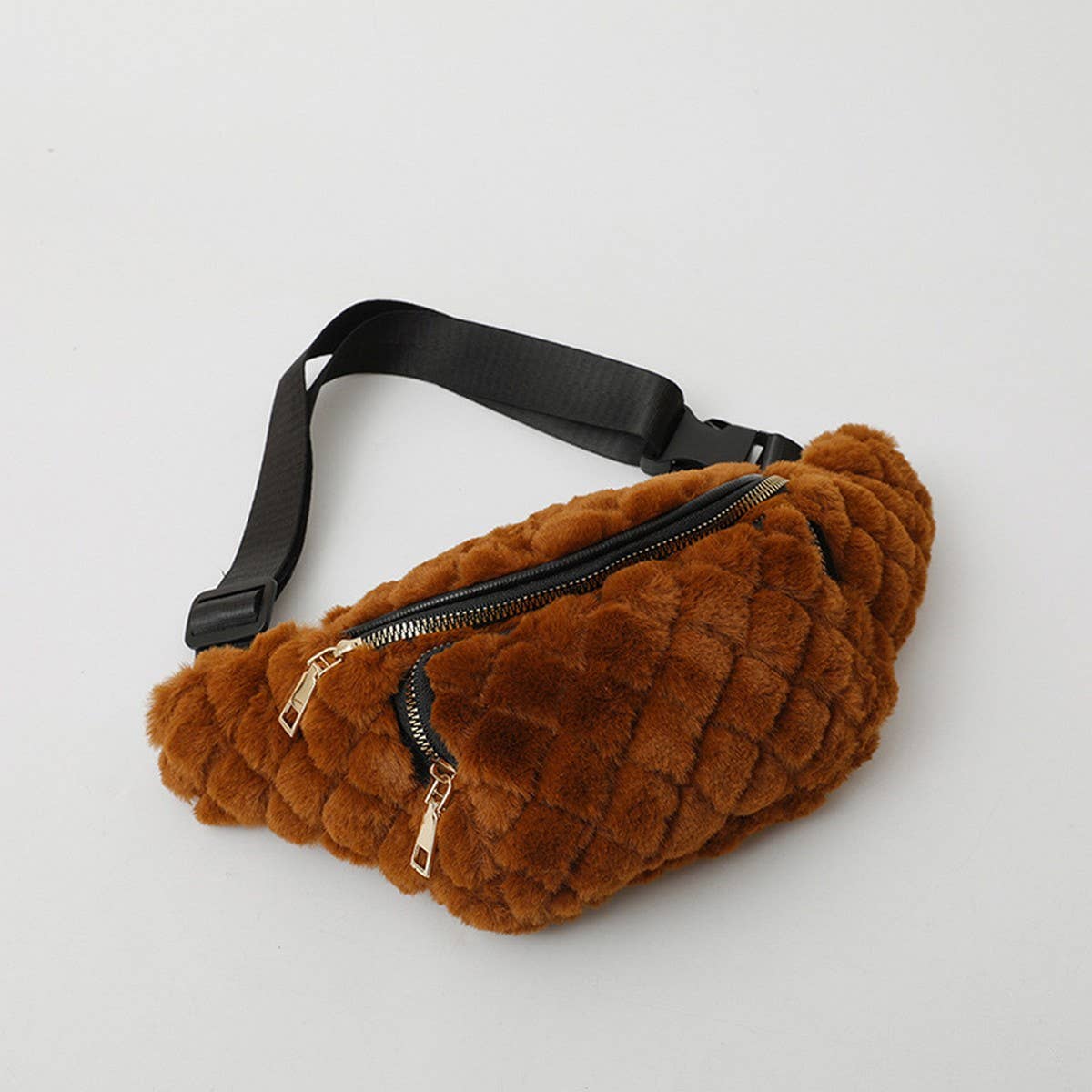 Plush Chest Bag Women Small Shoulder Crossbody_CUAB00604