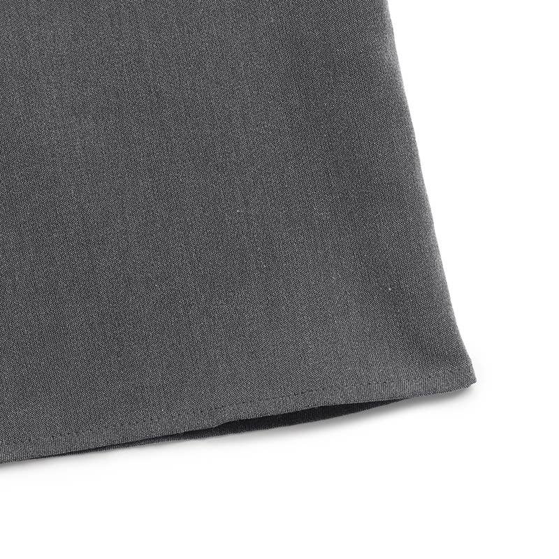 Solid-color ruffled loose stand-up collar dress