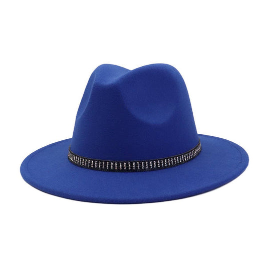 Unisex Vintage Wool FedoraHat British Ethnic Style_CWAH04390