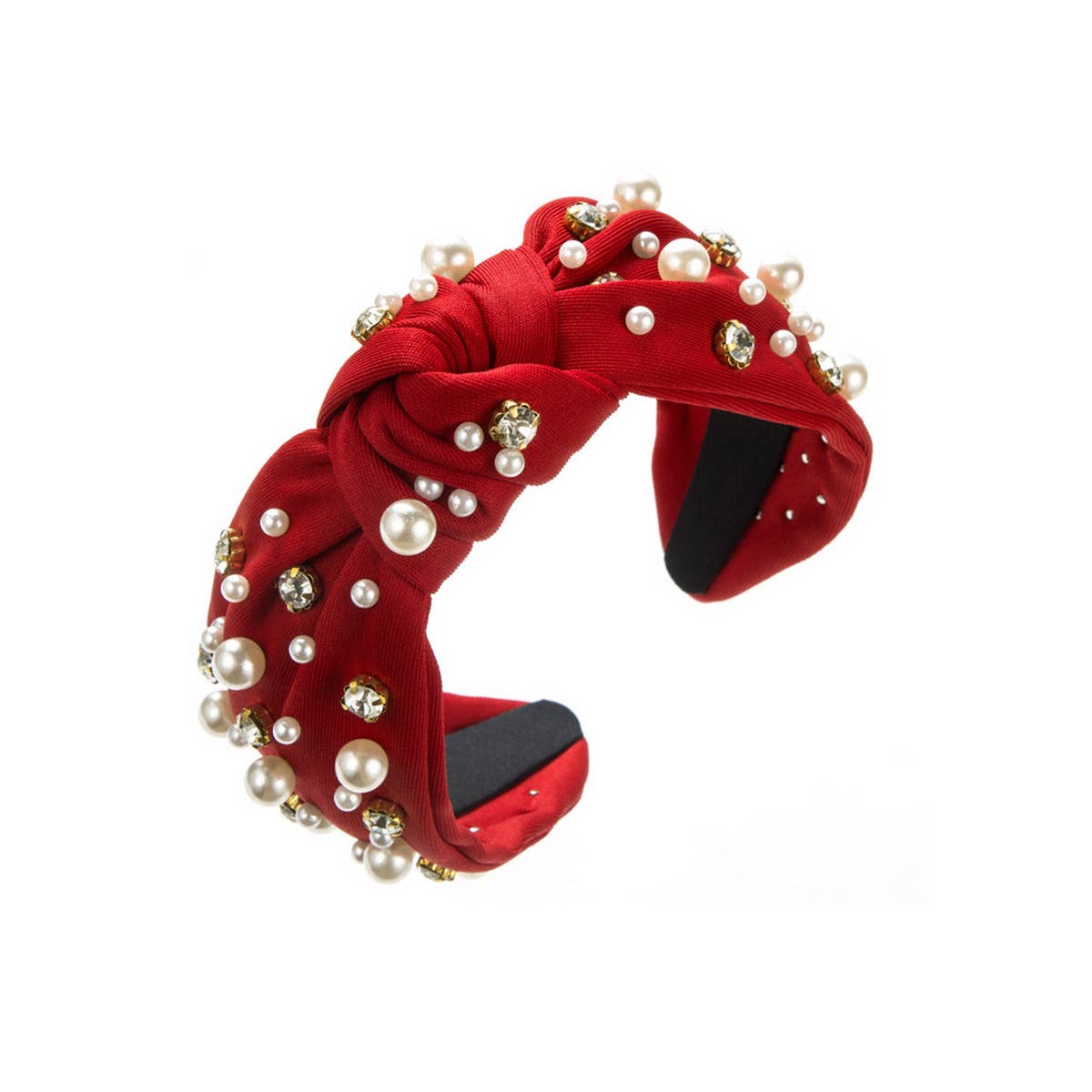 NEW FASHIONABLE WIDE-BRIMMED PEARL HAIRBAND_CWAHA0813