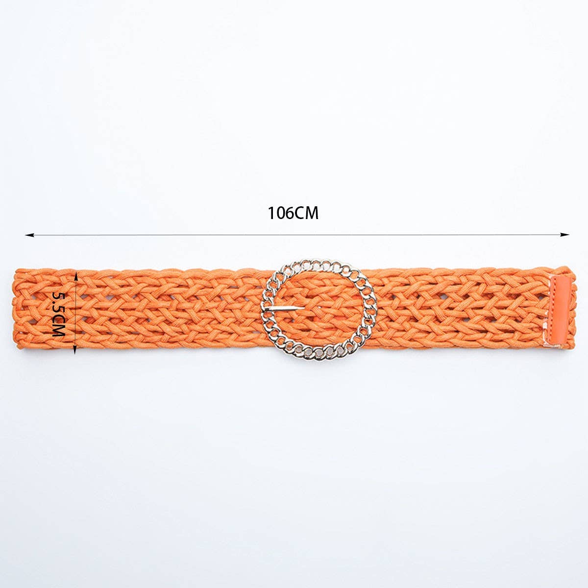 WOMEN'S OBI BRAIDED WITH LARGE ROUND BUCKLE