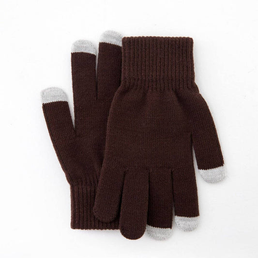 KNITTED TOUCHSCREEN GLOVES FOR WARM WINTER_CWAG0150