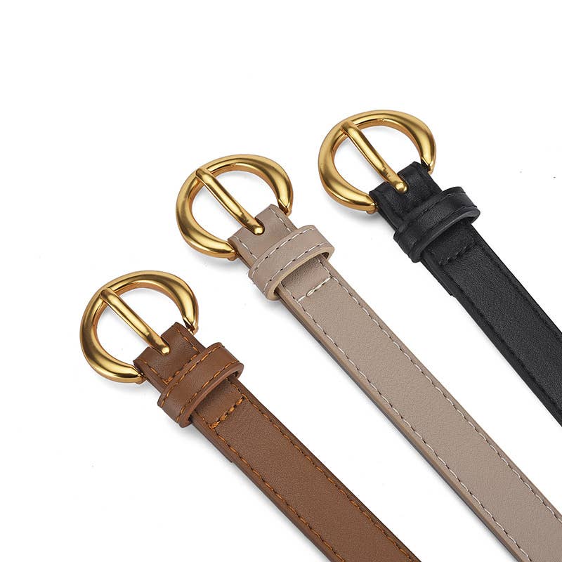 Alloy buckle belt everything simple fashion trend belt