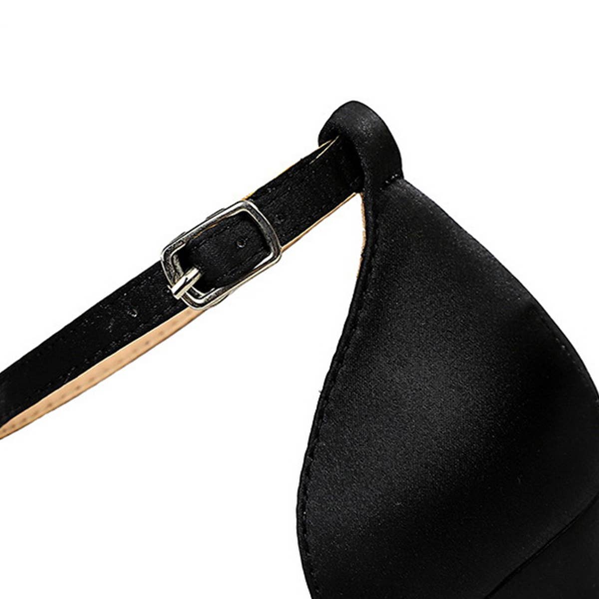 SATIN SHALLOW-MOUTH POINTED HIGH-HEELED SHOES