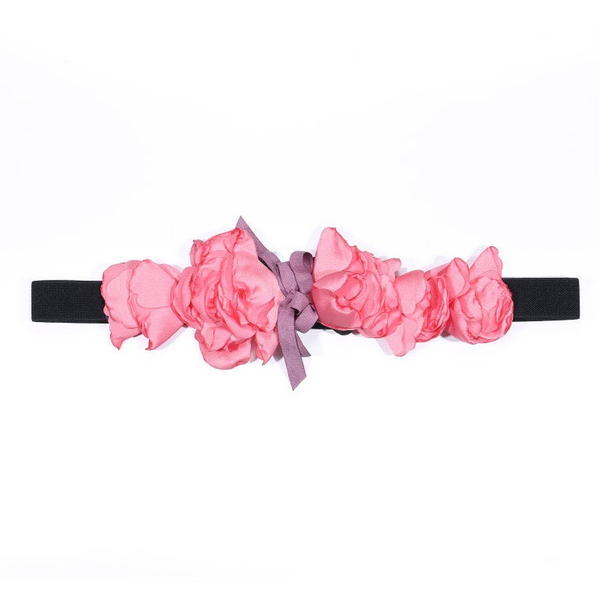 Boho Floral Elastic Waist Belt for Dresses_CWMM6407
