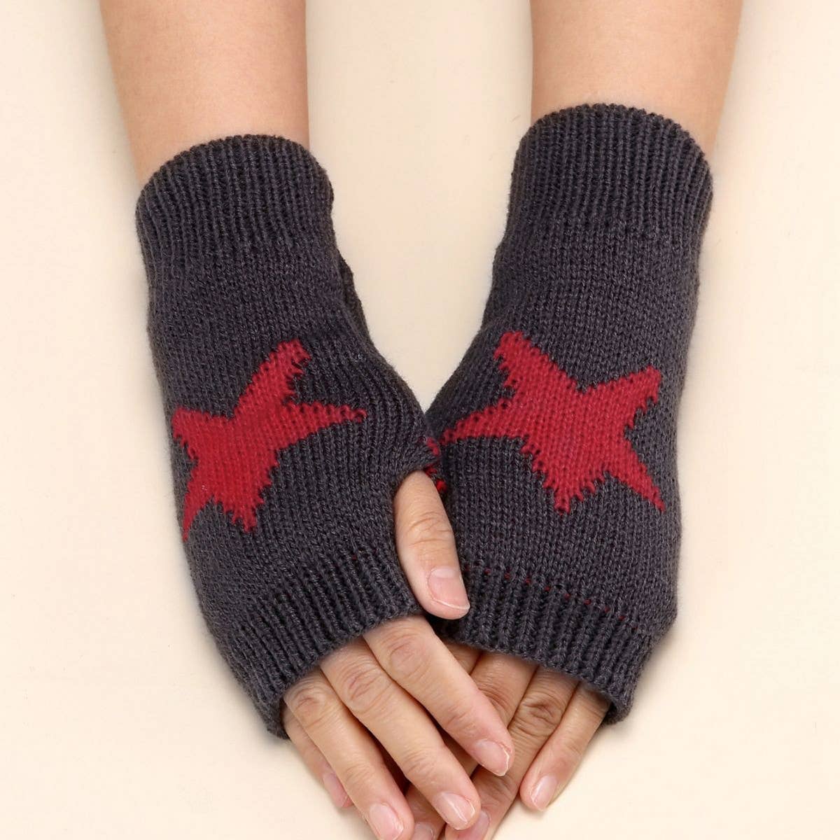 Acrylic Star Arm Sleeves ??Warm Fingerless Design_CWAG0085