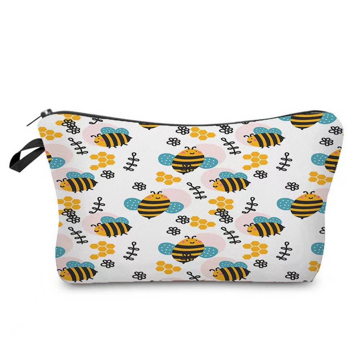 CUTE HARD-WORKING BEE PRINTED COSMETIC BAG_CWAB2269