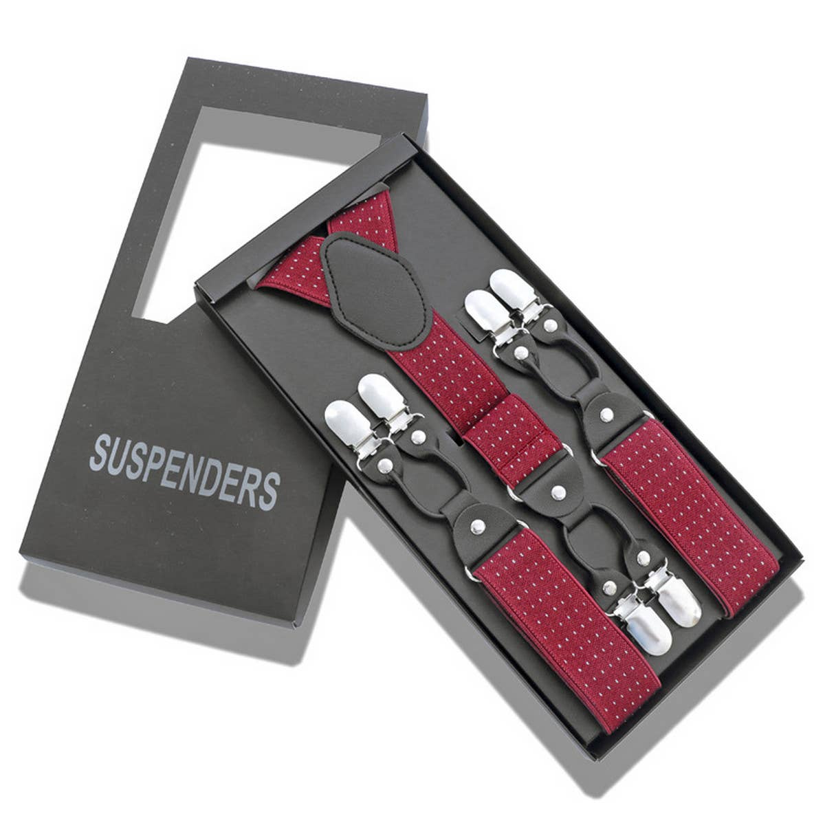 MEN TROUSERS SUSPENDERS 6-CLIP SUSPENDER CLIP