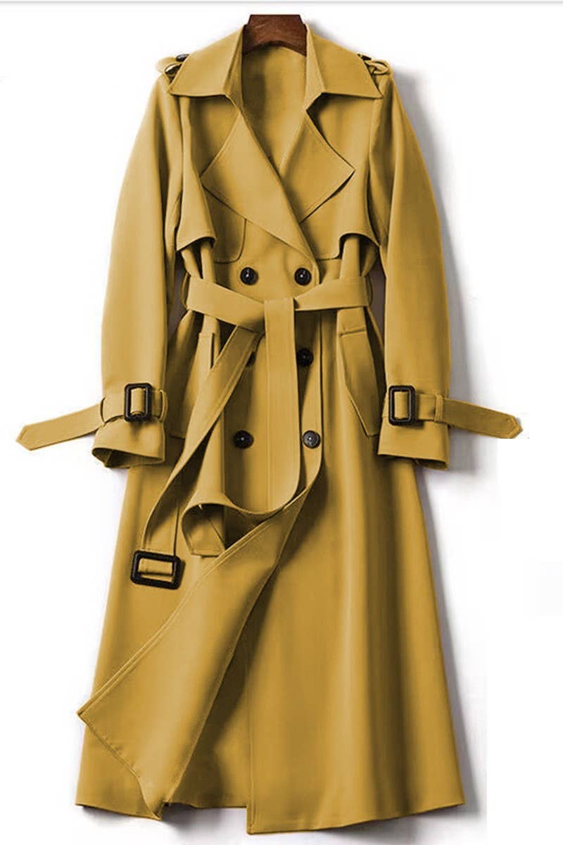 CWOBL00214_SPRING ELEGANT COMMUTING BRITISH STYLE LONG COAT