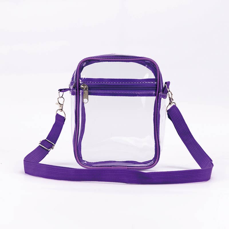 PVC transparent waterproof crossbody bag