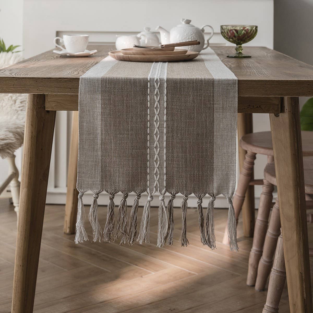 NORDIC GEOMETRIC TASSEL FASHION TABLECLOTH_CWMM1001