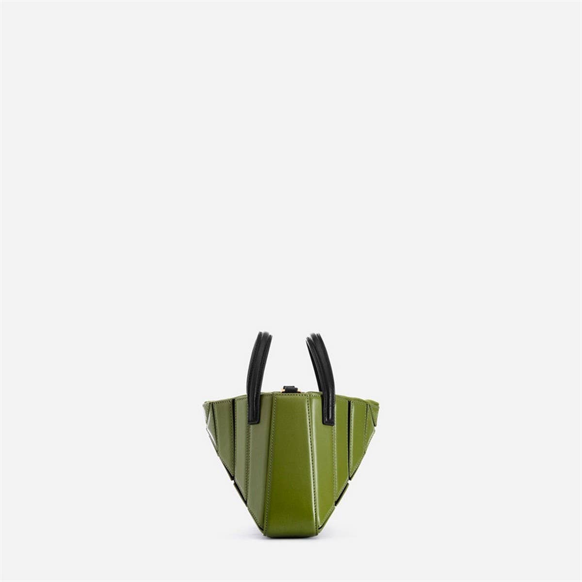 TRIANGULAR FOLDIN BAG MULTI-COLOR STITCHING HANDBAG_CWAB1939