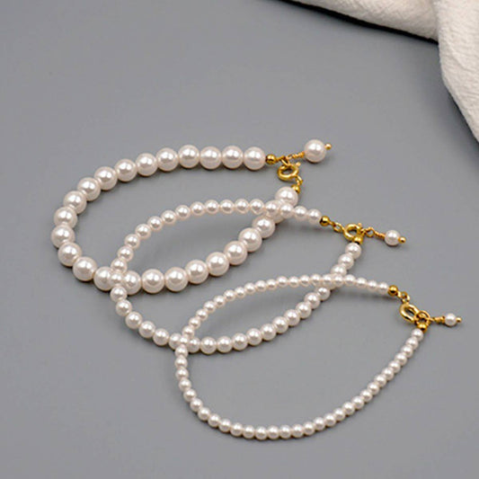ROUND PEARL SIMPLE DESIGN FASHION BRACELET
