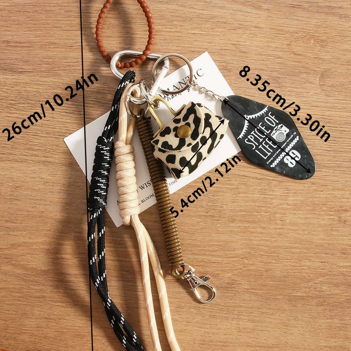 Fashion Leather Leopard Print Mini Bag Charm_CWMM7556