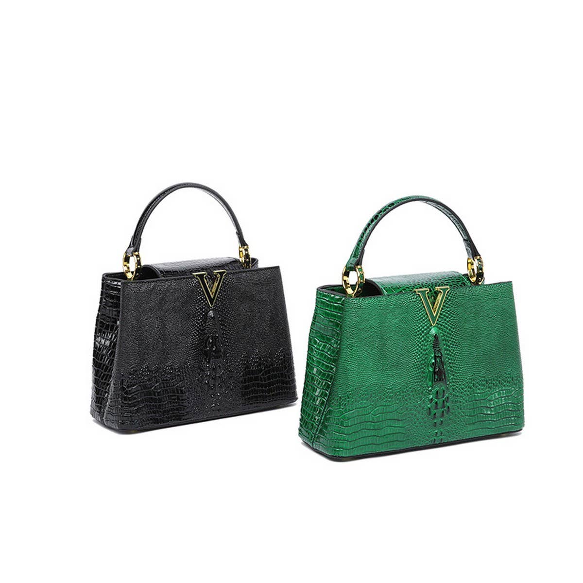 FASHIONABLE HIGH-END CROCODILE LEATHER KITTEN BAG_CWAB3618