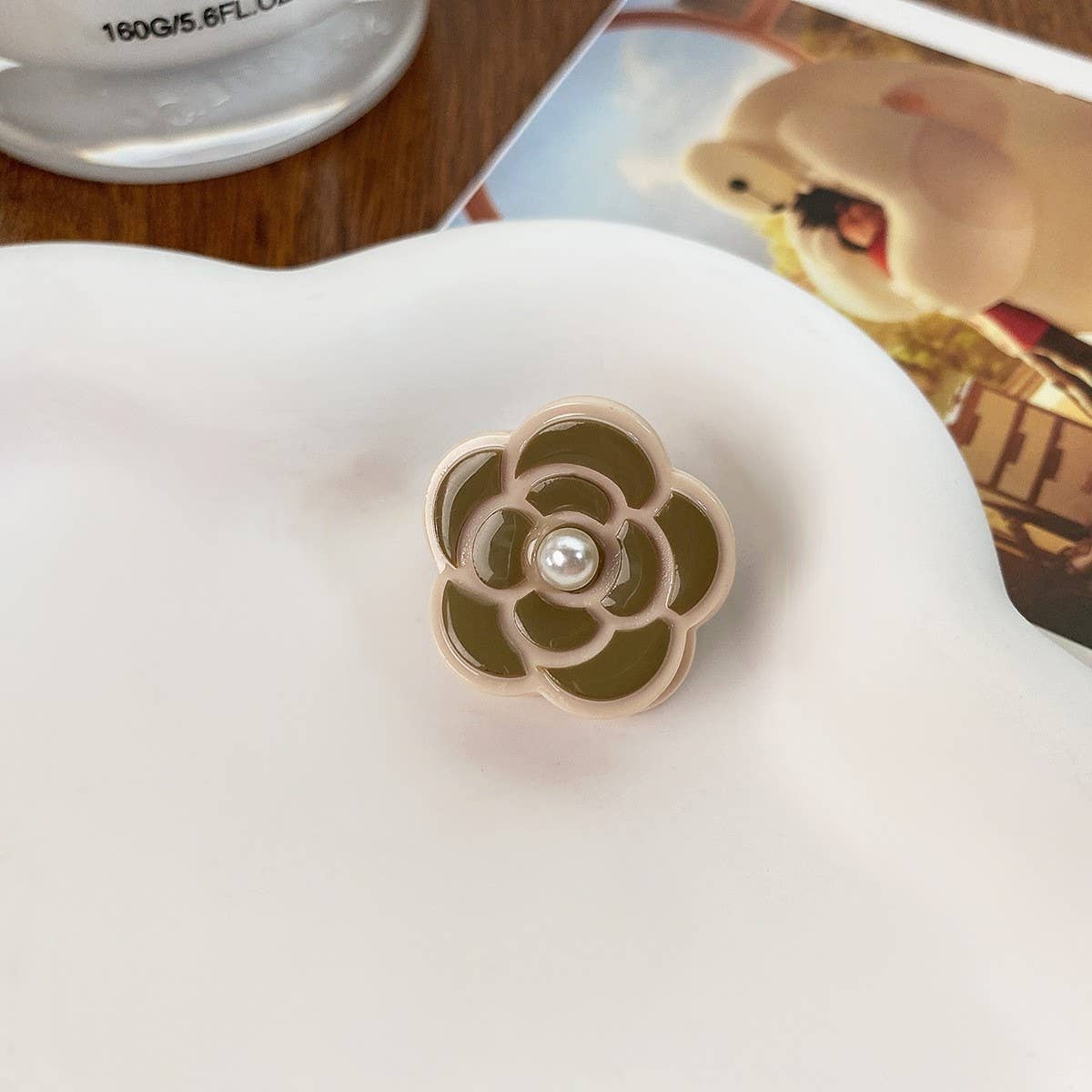 Luxury Hair Clip - Hepburn Camellia Mini Claw_CWAHA0729