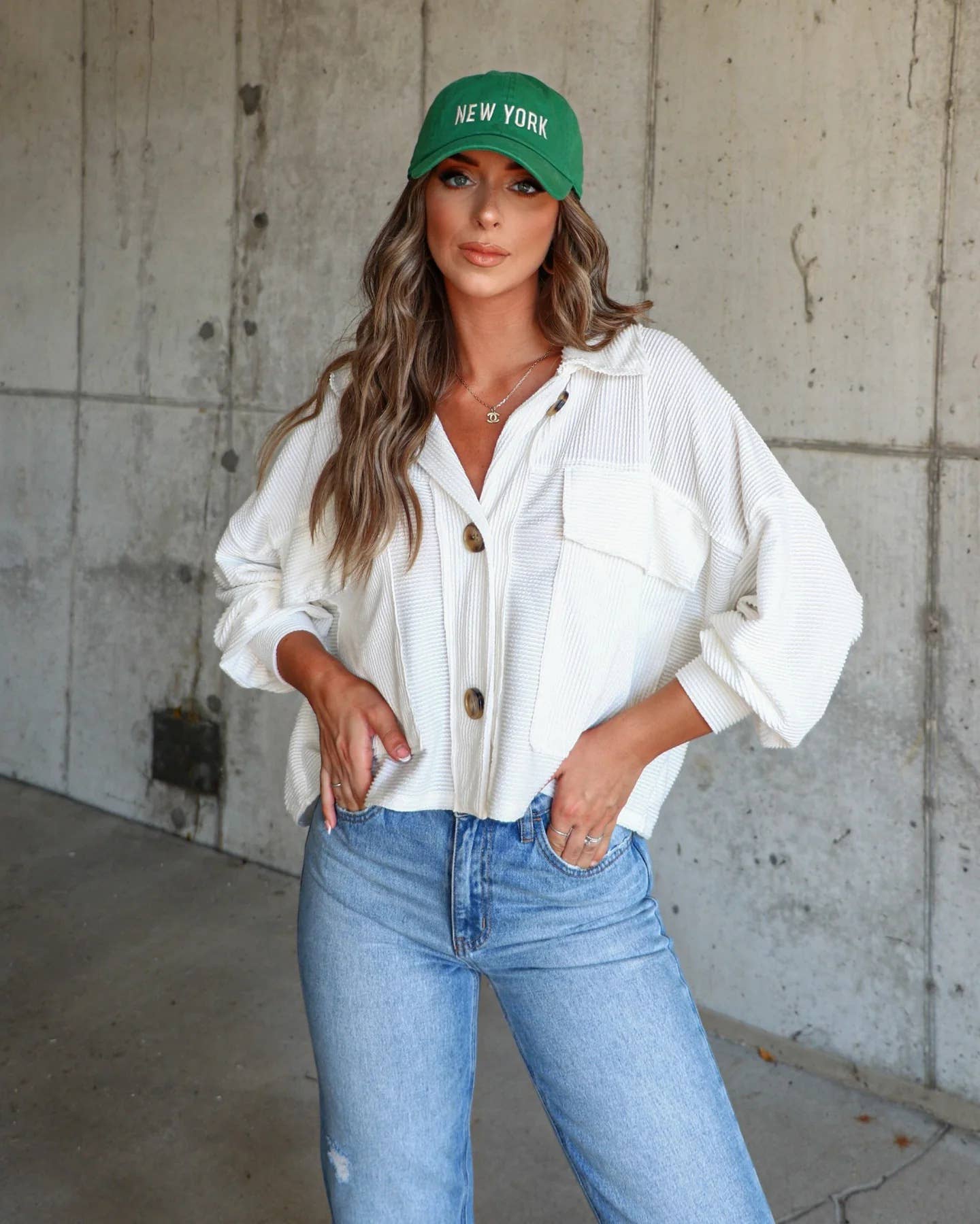 Striped single-breasted long-sleeved jacket