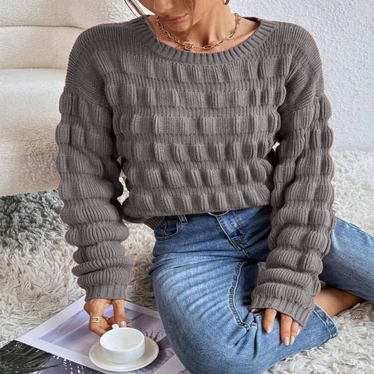 KNITWEAR STEREOGRAM SWEATER FOR WOMEN