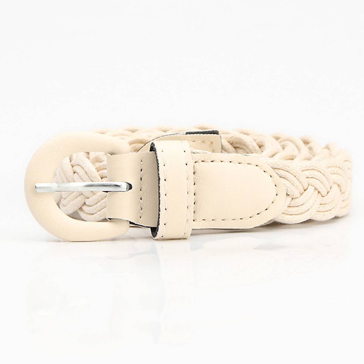 Retro-style women's wax rope woven belt