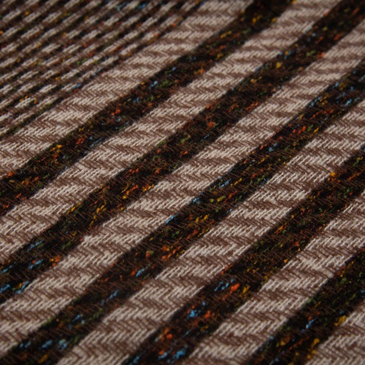 Striped Jacquard Scarf ??Unisex Winter Shawl_CWASC0866