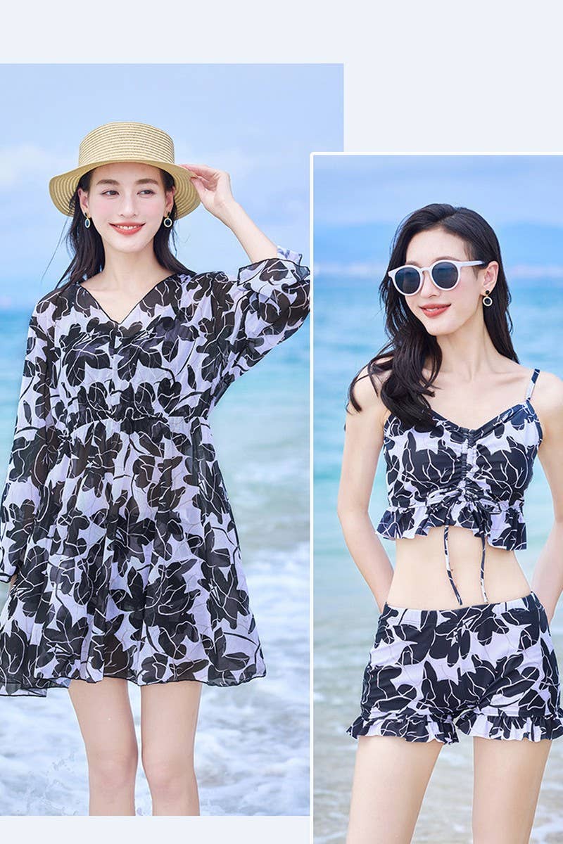 CWMW0861_LONG-SLEEVED SUN PROTECTION THREE-PIECESWIMSUIT