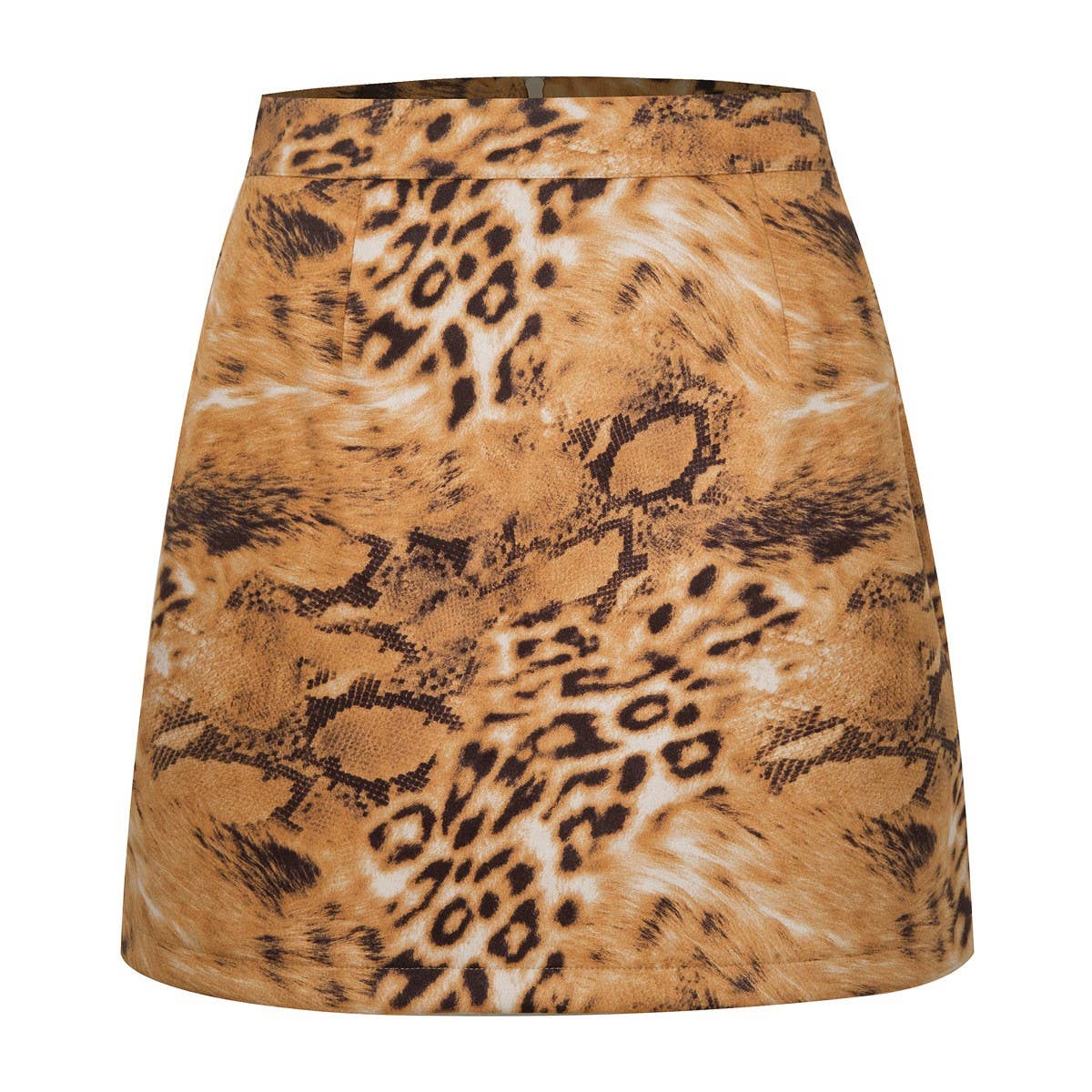 SEXY LEOPARD PRINT HIGH WAIST SUEDE HIP SKIRT
