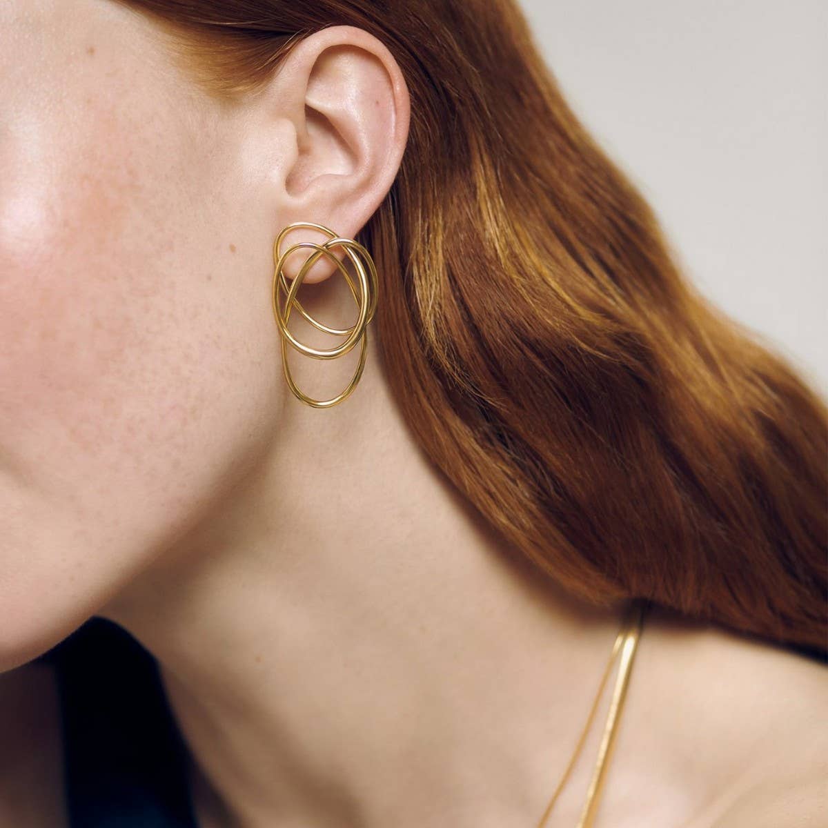 Irregular Lines Design Popular Exquisite Earrings