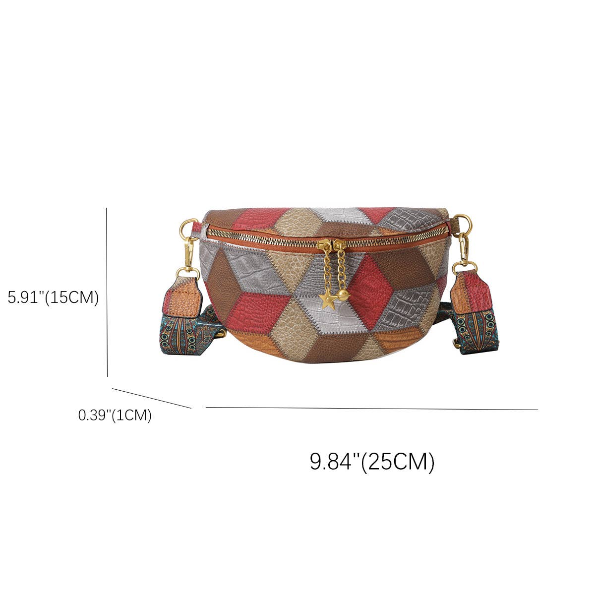 RETRO STITCHING CHEST BAG CROSSBODY BAG_CWAB2075