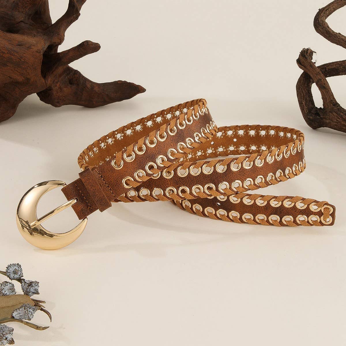 VINTAGE HANDMADE DRAWSTRING PUNK STREET STYLE BELT