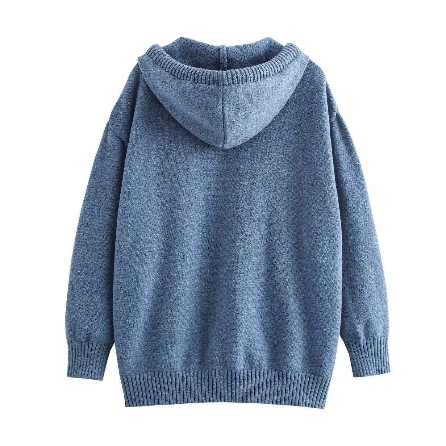 STYLISH CASUAL BAGGY SLIMMING HOODED SWEATER