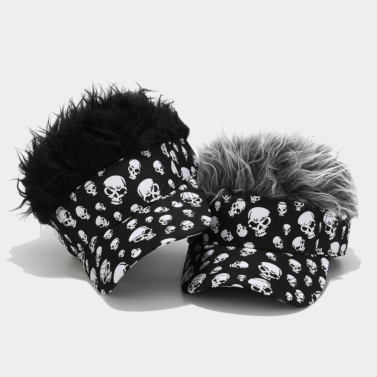 HALLOWEEN SKULL PERSONALIZED WIG BASEBALL CAP_CWAB2928