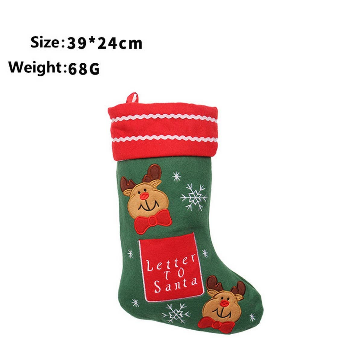 Santa Snowman Christmas Stocking Gift Bag_CWAJE05375