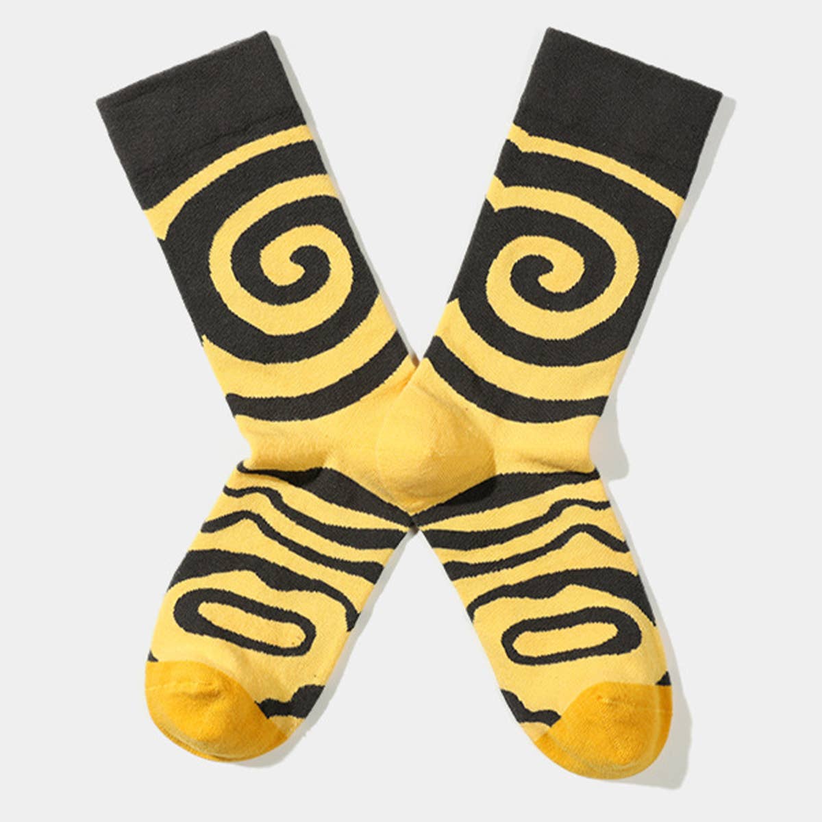 PLANT FLOWER PATTERN STREET SKATEBOARD SOCKS_CWMS0169