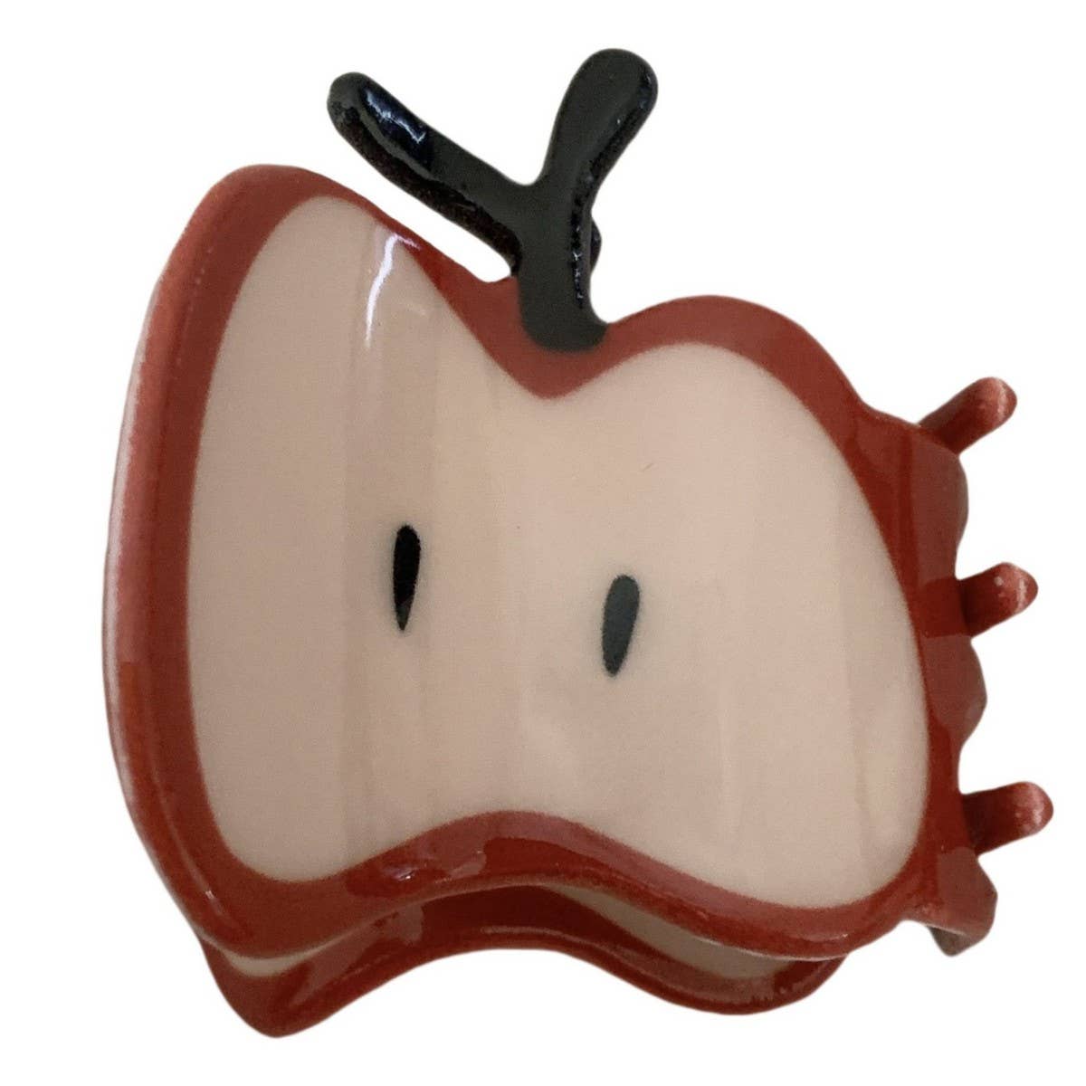 CWAHA07738_CUTE APPLE FRUIT HAIR CLAW CLIP FOR GIRLS