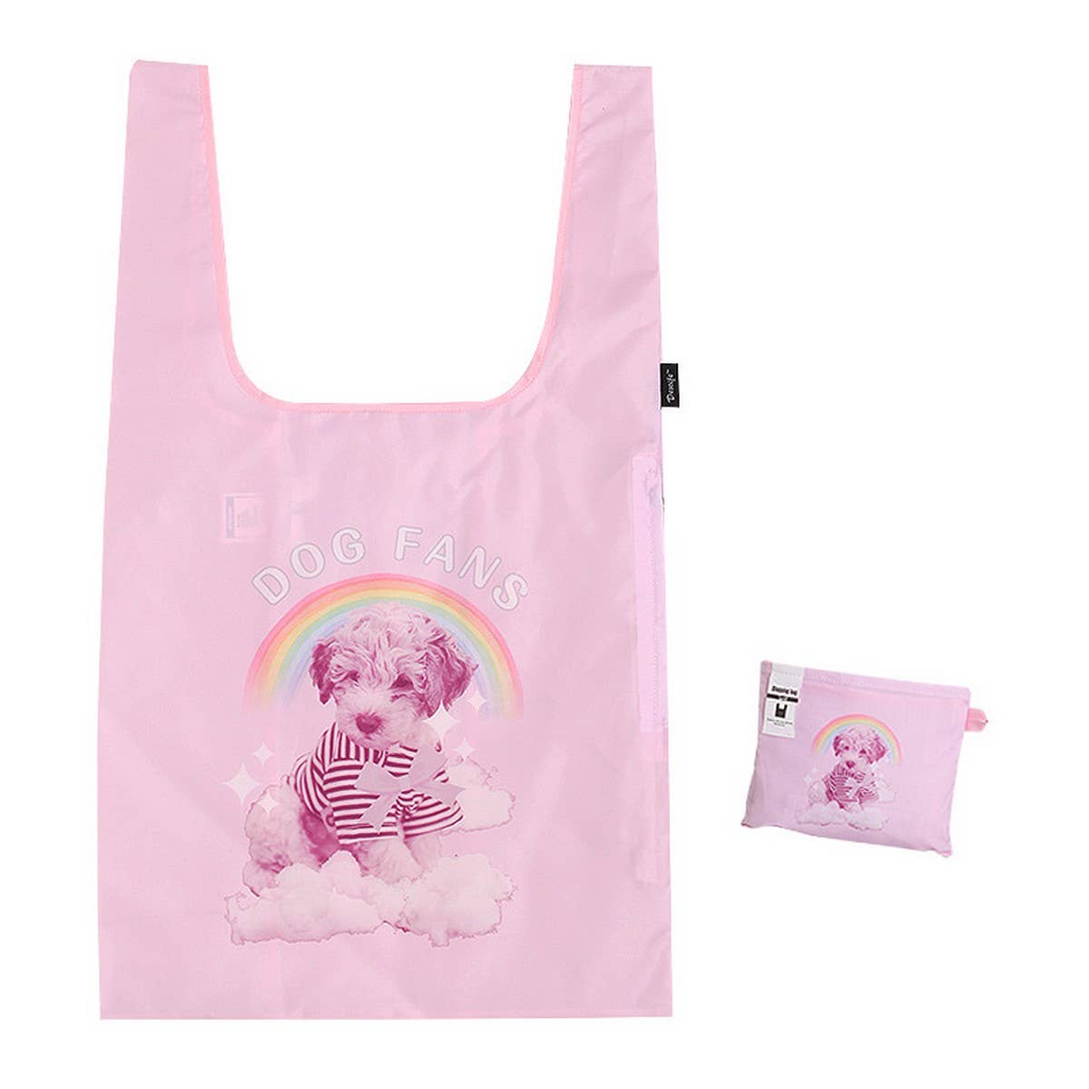 FOLDING DOUBLE SHOPPING BAG LARGE HANDBAG_CWAB1818