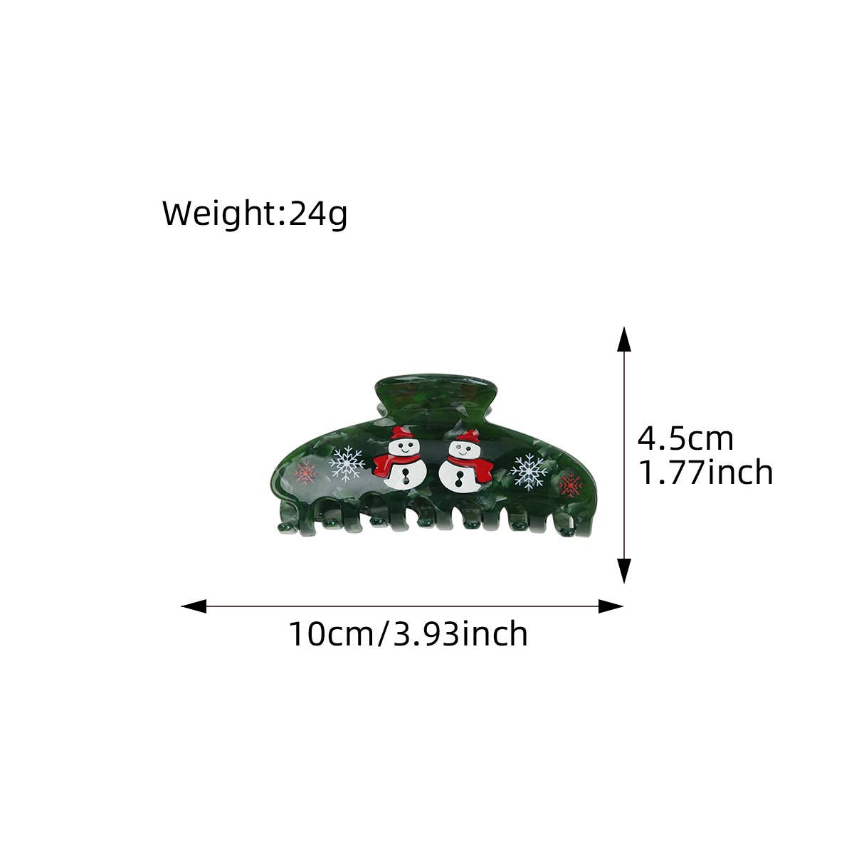 Christmas cartoon fun gingerbread man hairpin