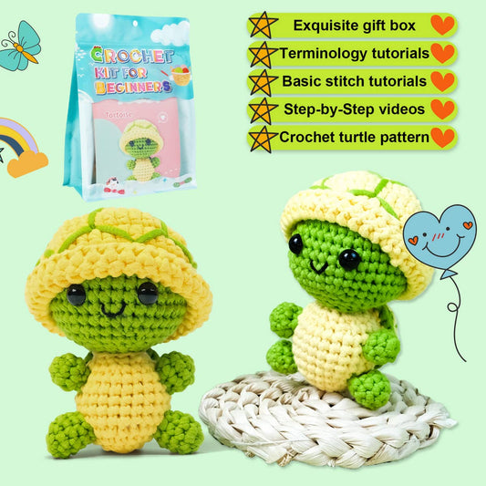 TURTLE HANDMADE DIY WOVEN PLUSH MATERIAL PACKAGE