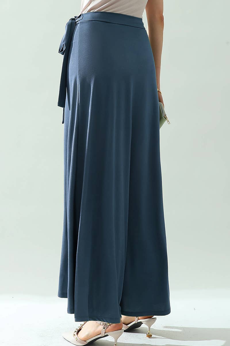 CWBLS117-P_High Waisted Maxi Wrap Skirts with Slit