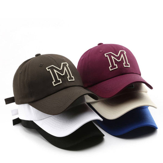 Mesh M Letter Embroidered Baseball Cap ? Unisex CWAH2837