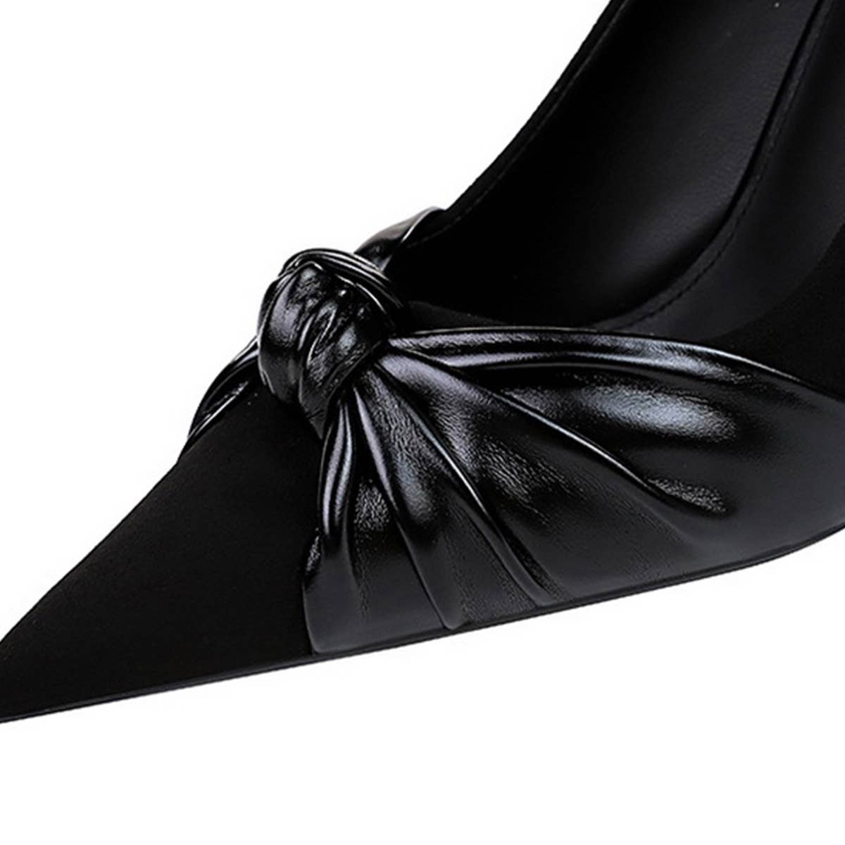 FASHIONABLE SHALLOW BOW HIGH HEELS