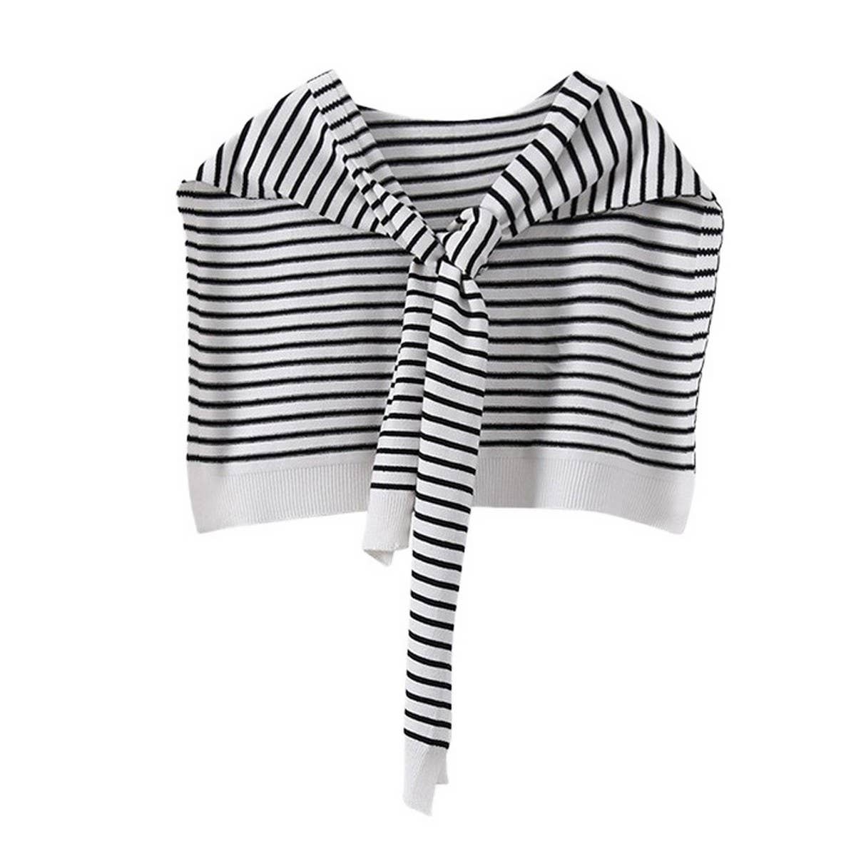 Accessorize with a striped cape