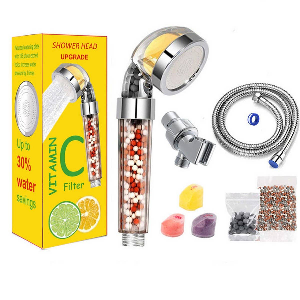 NEGATIVE ION SHOWER SET AMERICAN SHOWER ARM