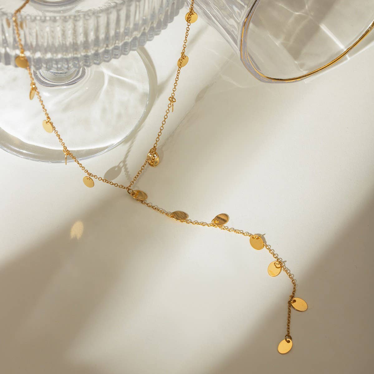 DIAMOND TASSEL PENDANT Y-SHAPED LUXURY NECKLACE