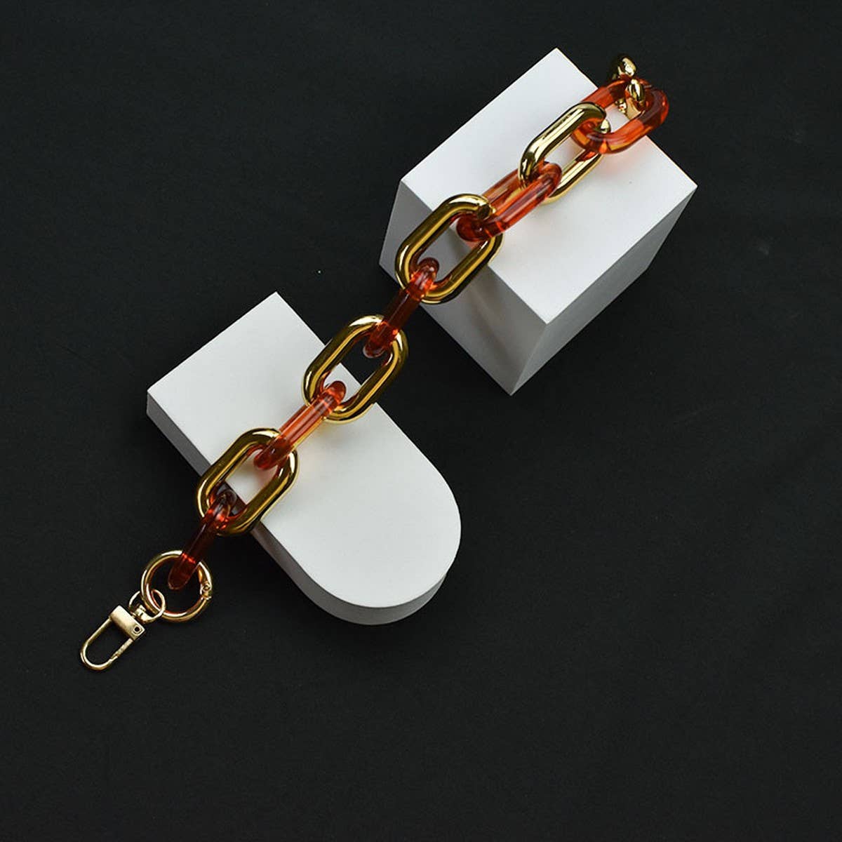 11.81"Acrylic Chain Handle, Multi-color Bag Strap_CWMM5090
