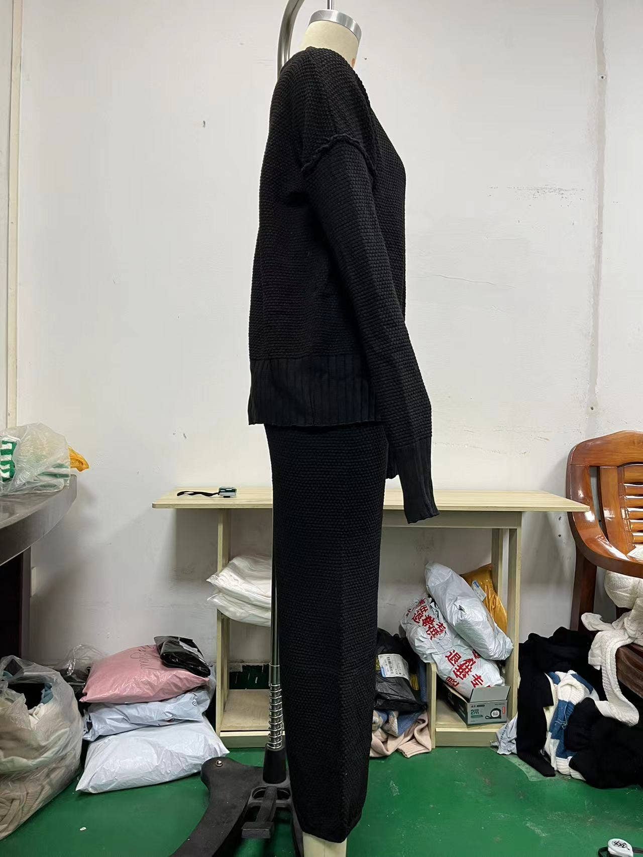 LOOSE CASUAL WIDE LEG SWEATSHIRT FASHION SUIT