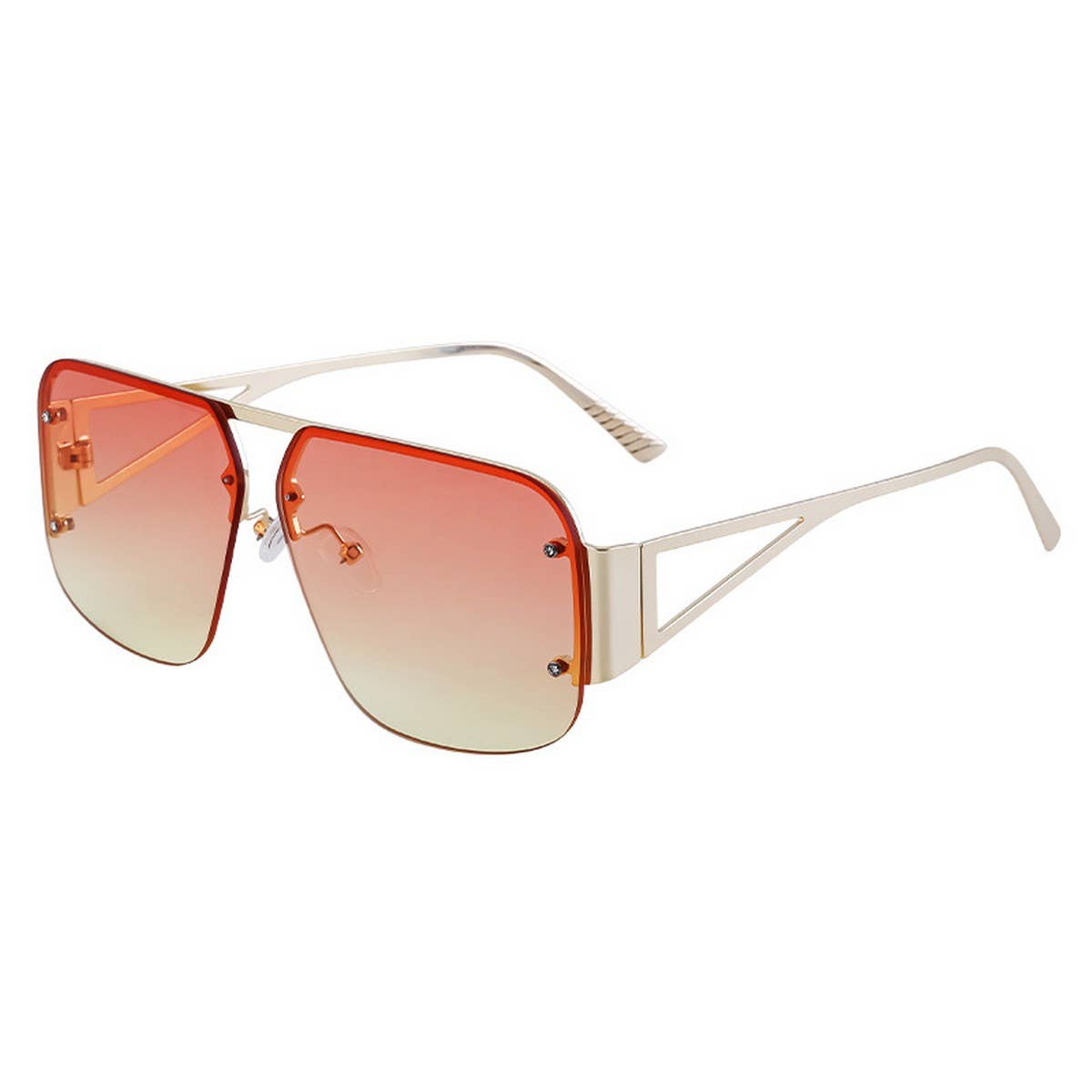 SQUARE CUT EDGE RIMLESS SUNGLASSES_CWASG0684