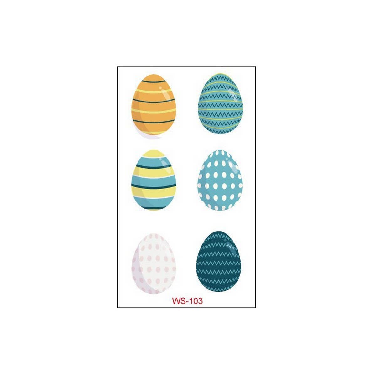 Easter Egg & Bunny Tattoos ? Kids Waterproof Set